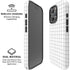 White Grid iPhone 16 Pro Max Magsafe Impact Case